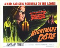 Nightmare Castle Movie Poster canvas print