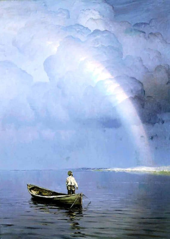 Nikolai Nikanorovich Dubovskoin Rainbow 1902 canvas print