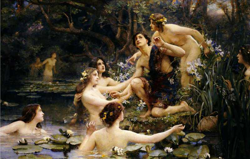 Normand Ernest Hylas And The Water Nymphs 1902 canvas print