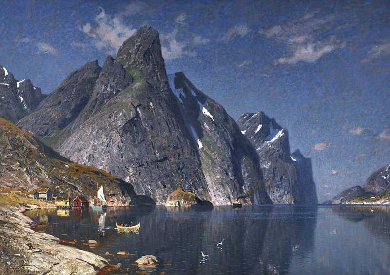 Normann Adelsteen A Norwegian Fjord 1 canvas print
