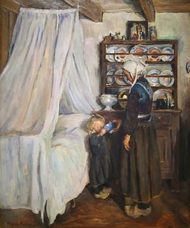Nourse Elizabeth Breton Interior Ca. 1907 canvas print