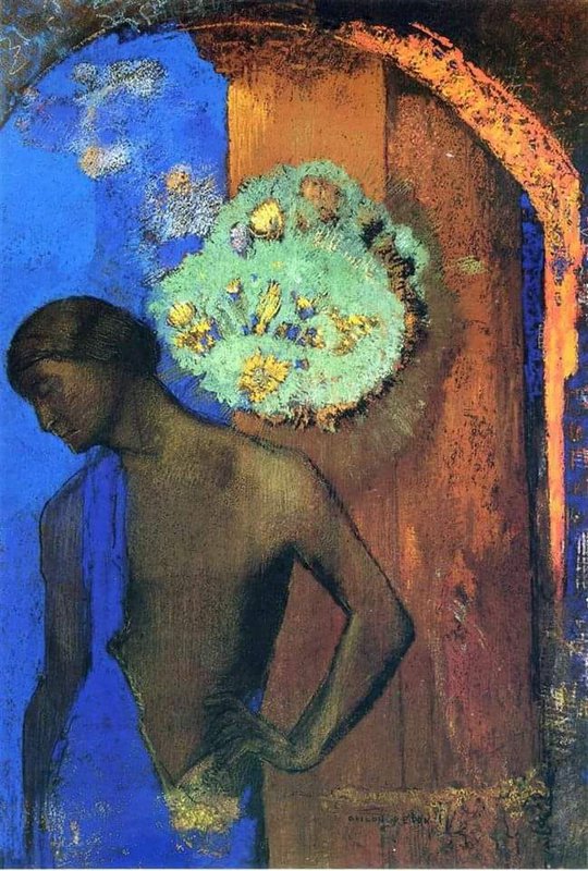 Odilon Redon Saint John The Blue Tunic 1892 canvas print