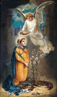 Offor Beatrice Angel And Saint 1886 1917 canvas print