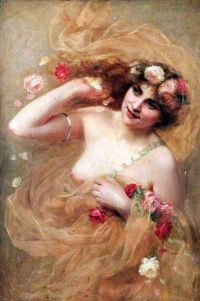 Offor Beatrice Nude With Roses Ca. 1886 1917