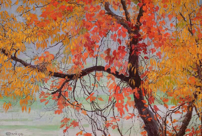 Okun Edward Autumn Leaves canvas print