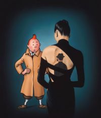 Ole Ahlberg Tintin - Hidden Inspector canvas print