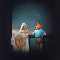 Ole Ahlberg Tintin - La ventana