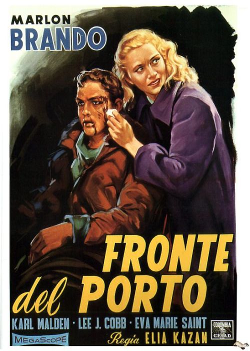 On The Waterfront 1954 Italian Movie Poster canvas print