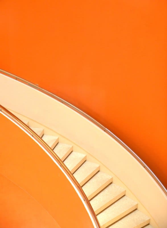 Tableaux sur toile, reproduction de Orange Stairwell