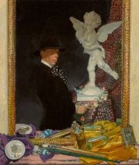 طباعة قماش Orpen William Myself و Cupid 1910