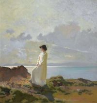 Orpen William On The Cliff Dublin Bay Morning 1910 canvas print