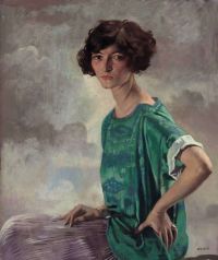 لوحة أوربن ويليام لجيرترود سانفورد 1922 مطبوعة على القماش