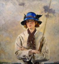 Orpen William The Angler Ca. 1912 قماش مطبوع
