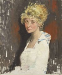 لوحة قماشية Orpen William The Artist S موديل إيفون 1917