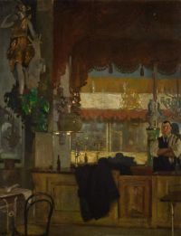 Orpen William The Bar In The Hall By The Sea Margate Ca. 1907 08 canvas print