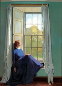 طبعة قماش Orpen William The Window Seat 1901