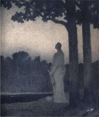 Osbert Alphonse Reverie Au Clair De Lune canvas print