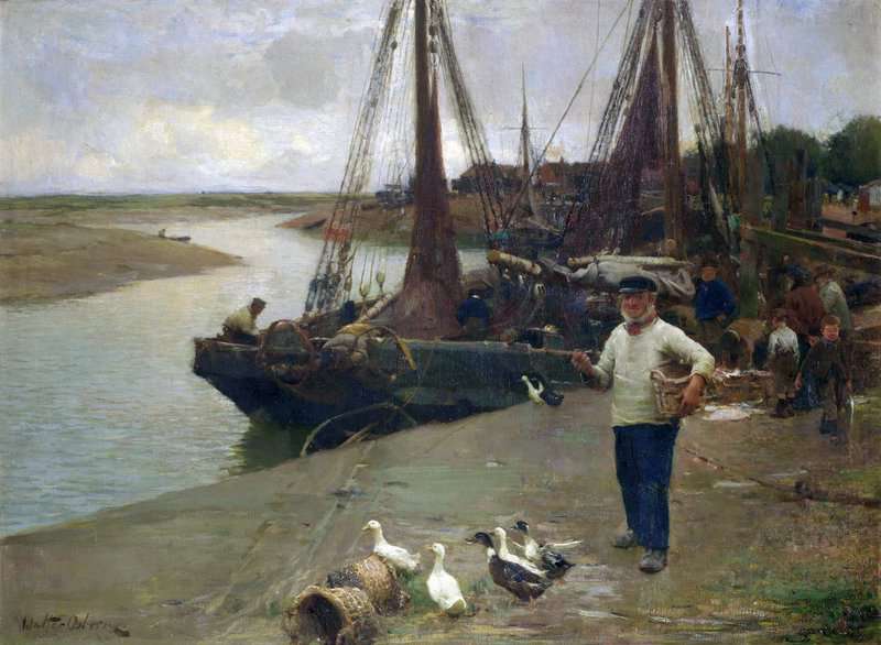 Osborne Walter Frederick When The Boats Come In canvas print