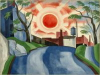 Oscar Bluemner Sunset 1925 canvas print