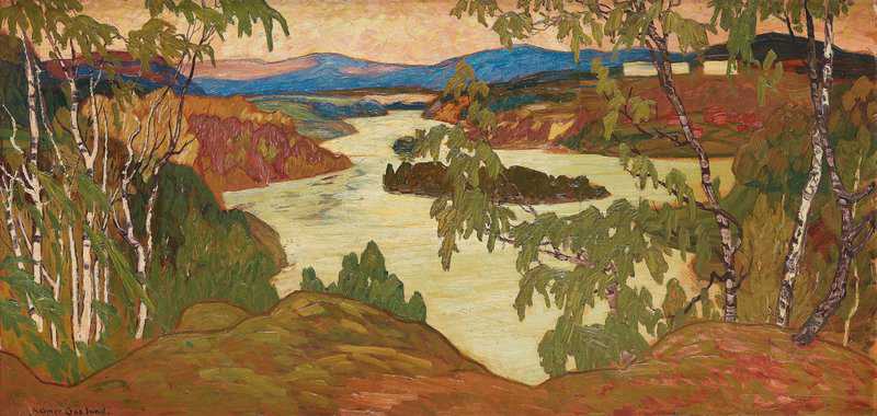 Osslund Helmer Iew From The Skule Mountain Landscape From The Northeast Of Sweden canvas print