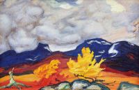 Osslund Helmer Lapporten In Autumn Colours canvas print