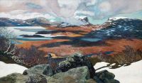 Osslund Helmer Spring In Lapland   Motif From Lapporten canvas print