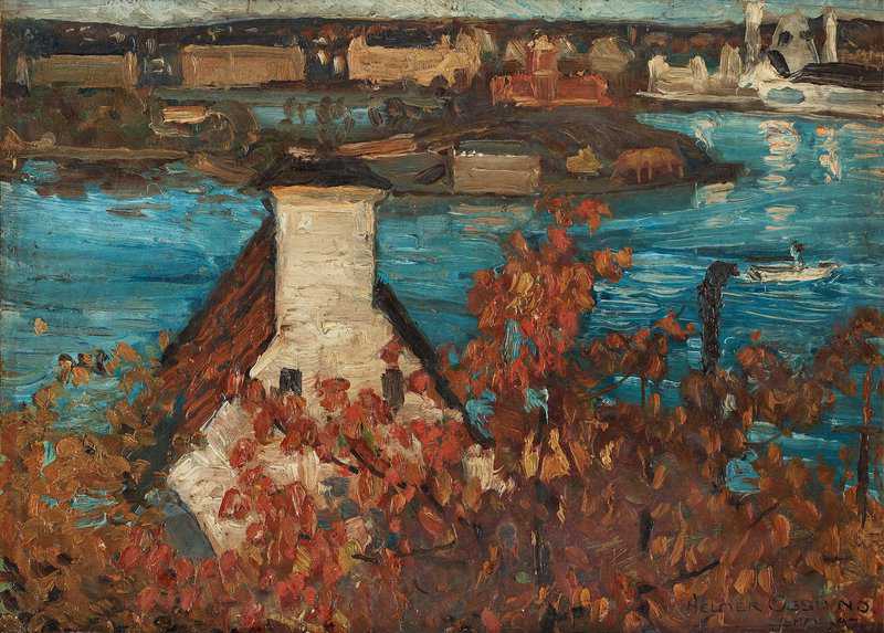 Osslund Helmer View Over Kastellholmen And Djurgarden From Sodermalm Stockholm canvas print