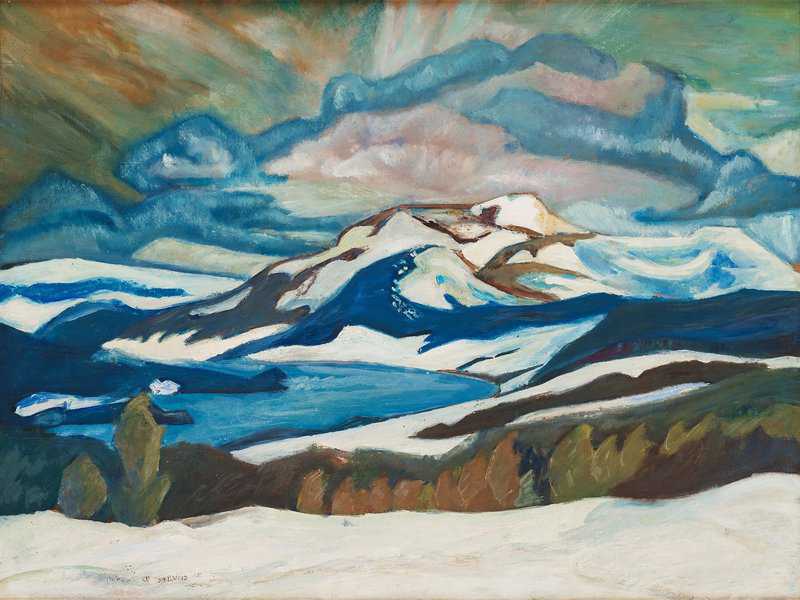 Osslund Helmer Winter Landscape From The North Of Sweden canvas print