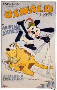 Oswald Alpine Antics 1928 póster de película
