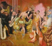 Otto Dix Metropolis Triptych Center Panel canvas print