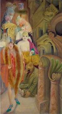 Otto Dix Metropolis Triptychon Right Panel Leinwanddruck