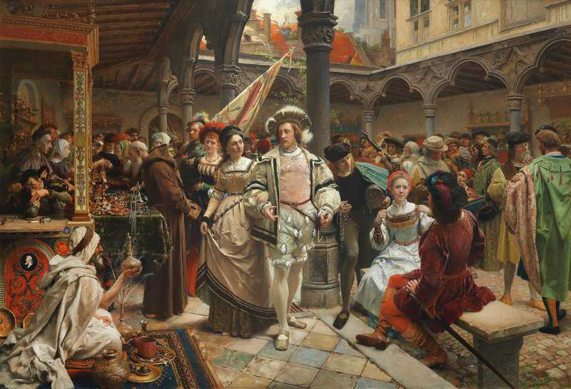 Ouderaa Piet Van Der Fair In The Old Trade Fair In Antwerp canvas print