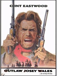 Outlaw Josey Wales 1976 Movie Poster canvas print