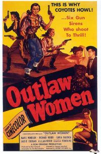 Mujeres forajidas 1952 póster de película