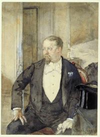 Oyens David Porträt des Künstlers S Zwillingsbruder Pieter Oyens 1885