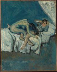 Pablo Picasso Erotic Scene La Douceur 1903 canvas print