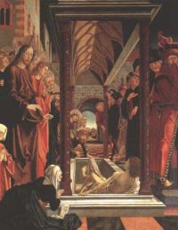 Pacher Michael The Resurrection Of Lazarus canvas print