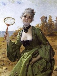 Pagliano Eleuterio spielt Badminton