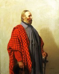 Pagliano Eleuterio Porträt von Garibaldi