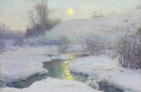 Palmer Walter Launt Moonrise At Dusk canvas print