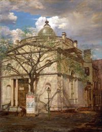 Palmer Walter Launt Second Building Of The Mechanics And Farmers Bank 1883 canvas print