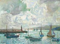 Park John Anthony St Ives Harbour At High Tide canvas print