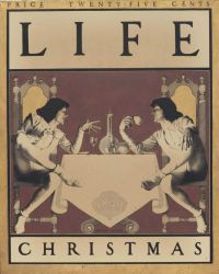 باريش ماكسفيلد تصميم غلاف عيد الميلاد لمجلة لايف 1899