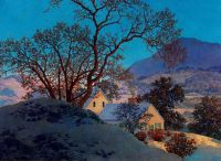 Parrish Maxfield Early Morning First Snow canvas print