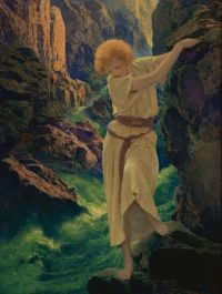 Parrish Maxfield The Canyon 1923 canvas print