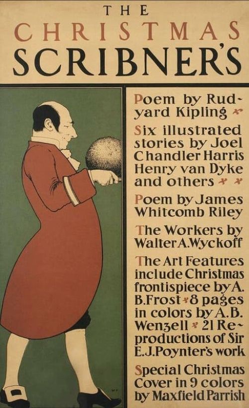 Parrish Maxfield The Christmas Scribner S 1897 canvas print