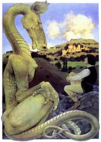 Parrish Maxfield The Reluctant Dragon 1898 canvas print