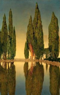 Parrish Maxfield The Reservoir At Villa Falconieri Frascati 1903 canvas print