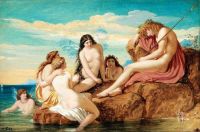 Paton Joseph Noel Dionysus And Sea Nymphs 1853 canvas print