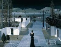 Paul Delvaux Landscape With Lanterns - 1958